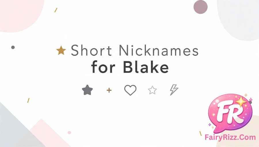 Nicknames for Blake