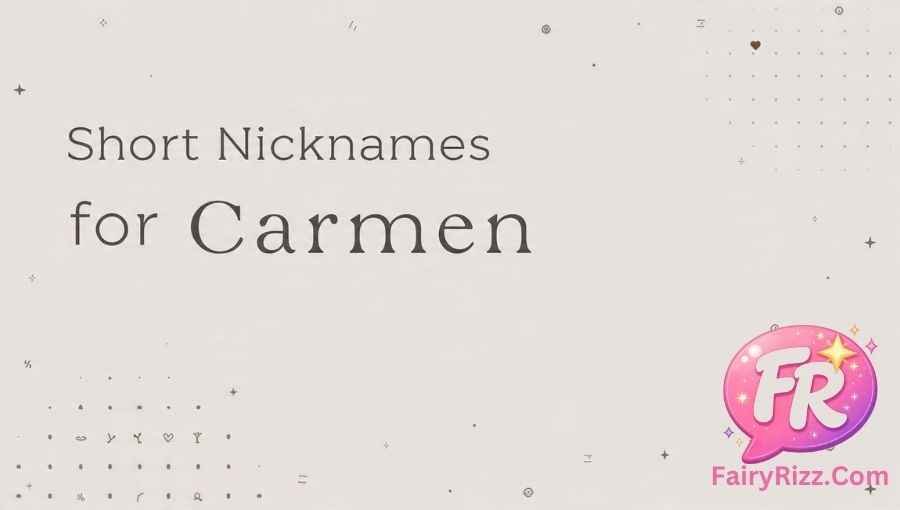 Nicknames for Carmen