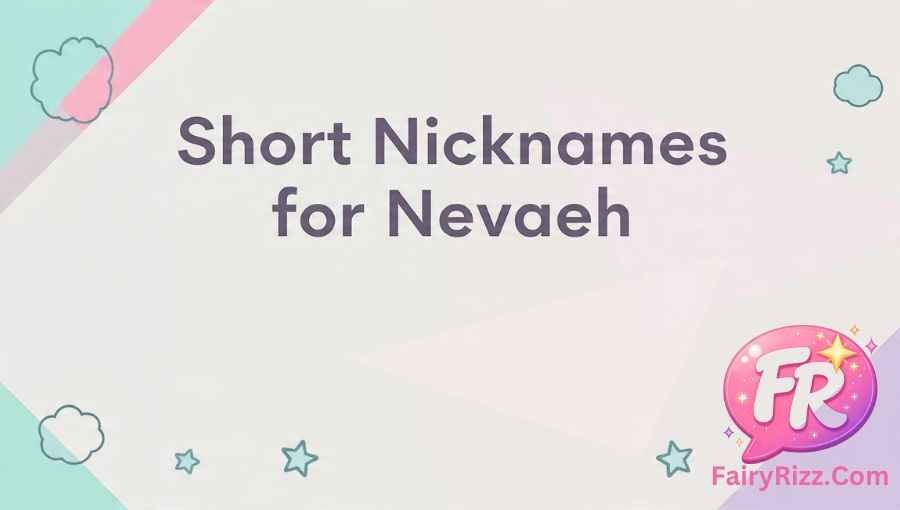 Nicknames for Nevaeh