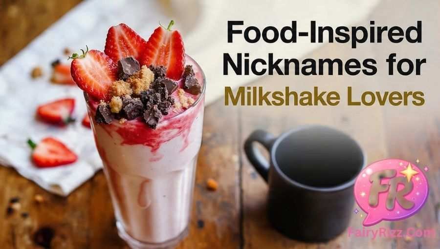 Nicknames for Milkshake Lovers