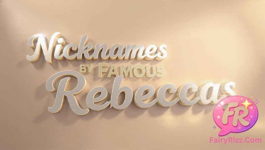 Rebecca Nicknames