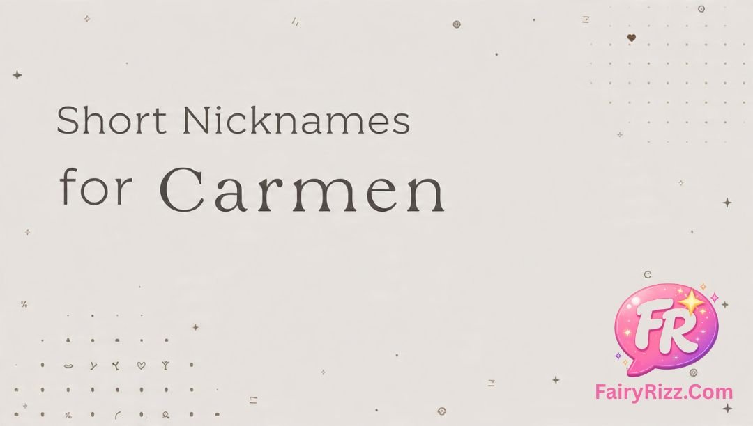 Nicknames for Carmen